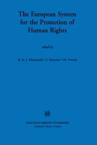 Cover image: The European System for the Protection of Human Rights 1st edition 9780792324317