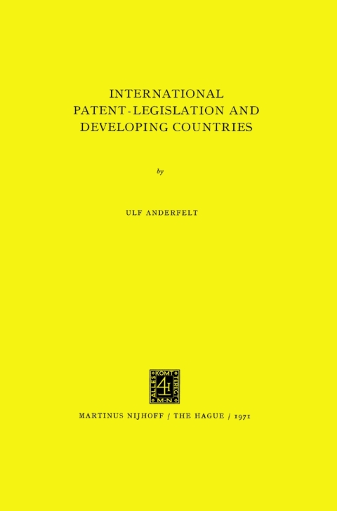 Cover image for book International Patent-Legislation and Developing Countries