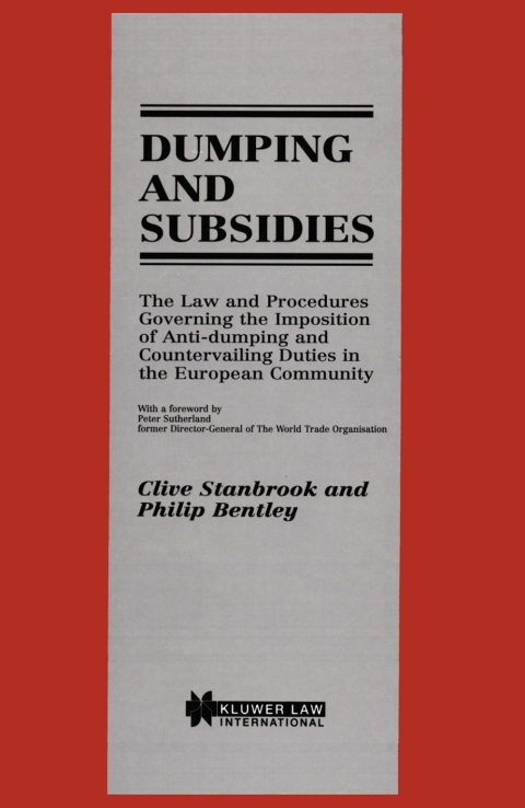 Cover image for book Dumping and Subsidies
