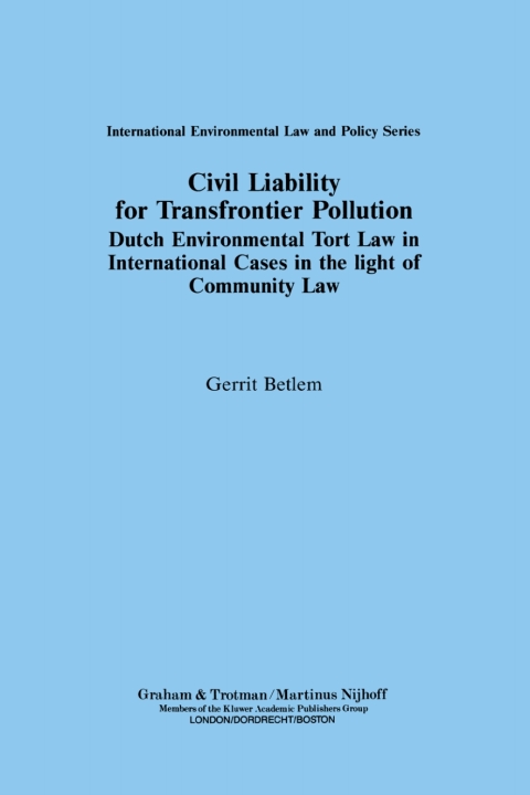 Cover image for book Civil Liability for Transfrontier Pollution