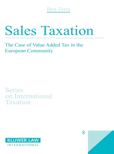Cover image for book Sales Taxation