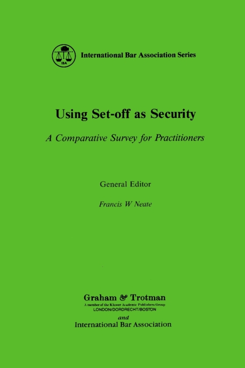 Cover image for book Using Set-Off as Security