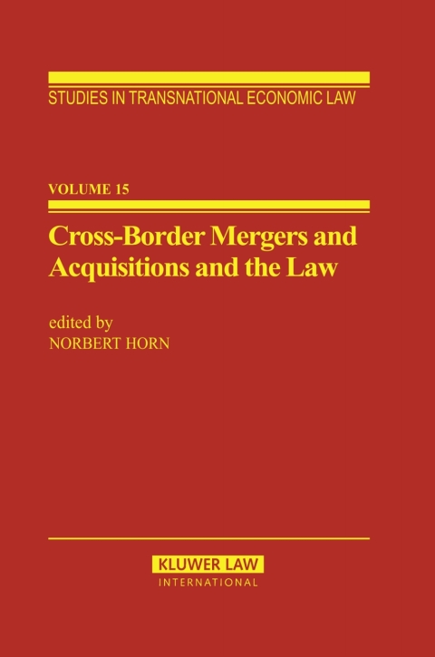 Cover image for book Cross-Border Mergers and Acquisitions and the Law