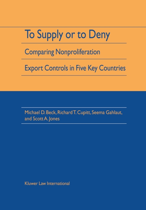 Cover image for book To Supply or To Deny
