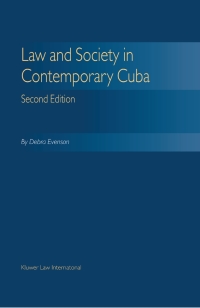 صورة الغلاف: Law and Society Contemporary Cuba 2nd edition 9789041121653