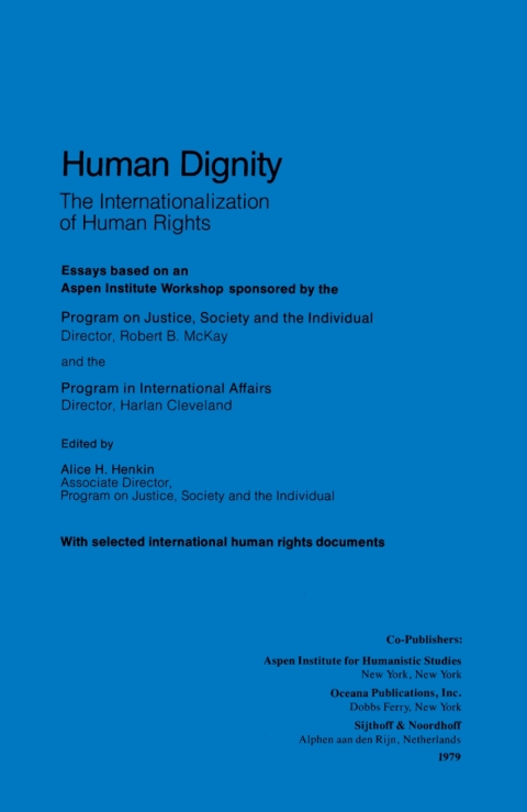 Cover image for book Human Dignity