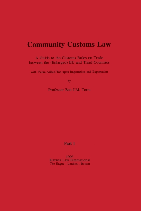 Cover image for book Community Customs Law