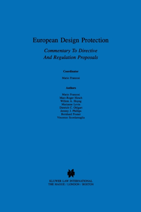 Cover image for book European Design Protection