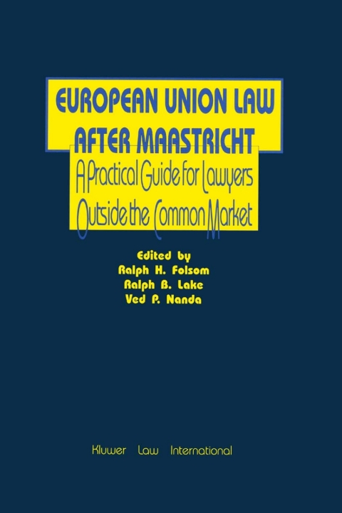 Cover image for book European Union Law After Maastricht
