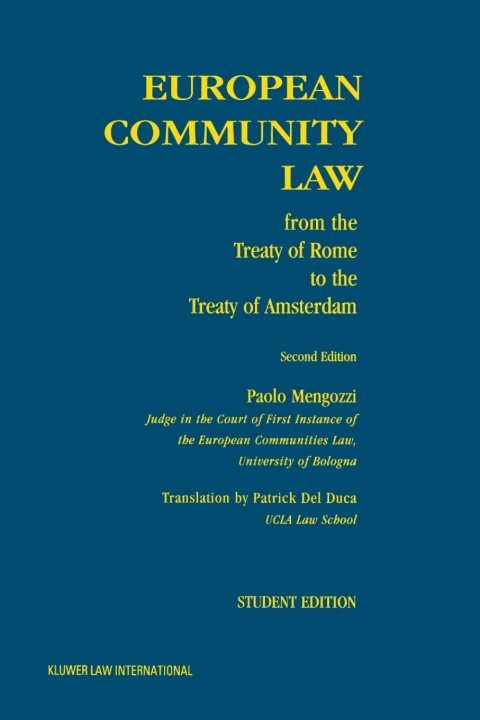 Cover image for book European Community Law