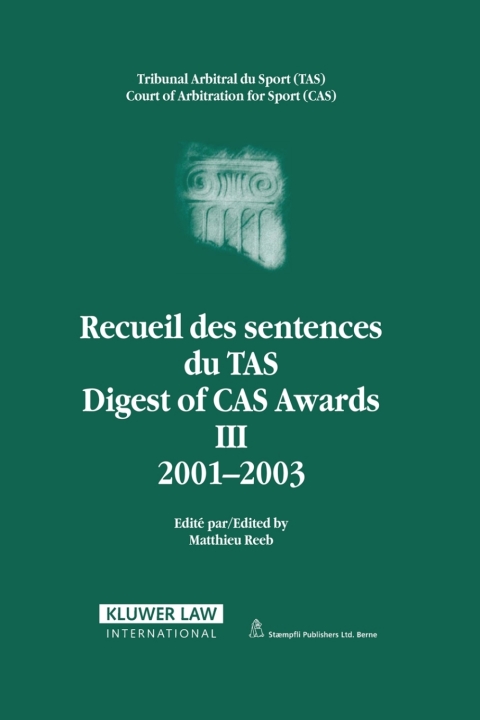 Cover image for book Digest of CAS Awards III 2001-2003