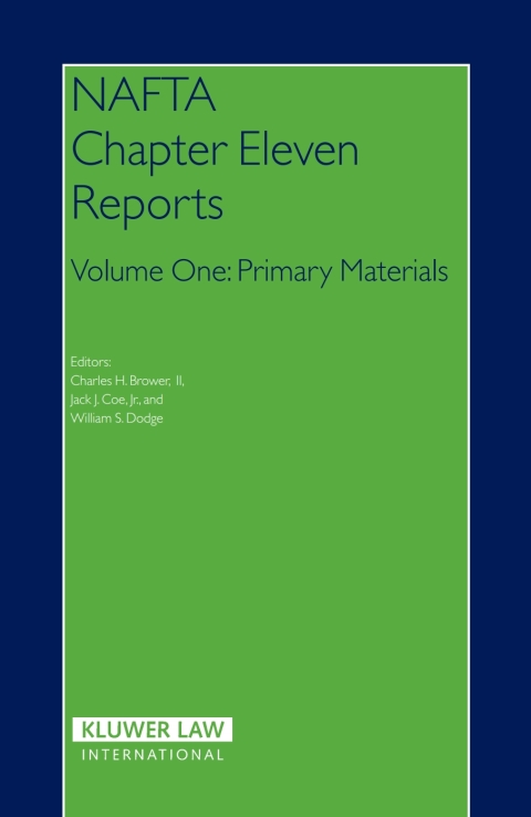 Cover image for book NAFTA  Chapter  Eleven  Reports