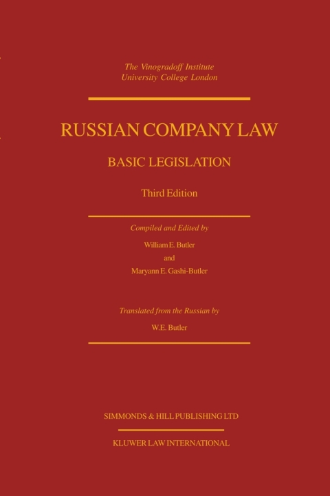 Cover image for book Russian Company Law
