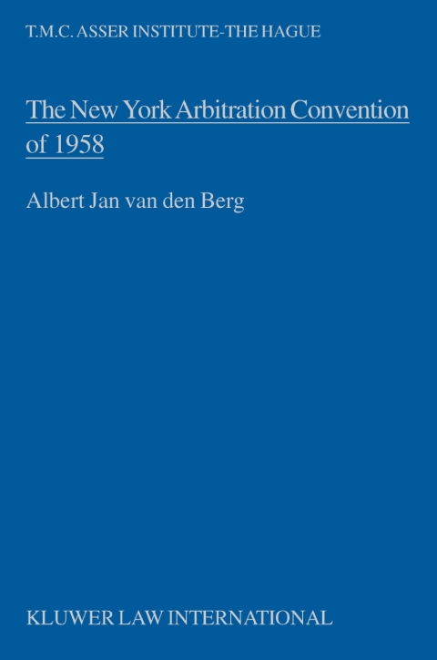 Cover image for book The New York Arbitration Convention of 1958