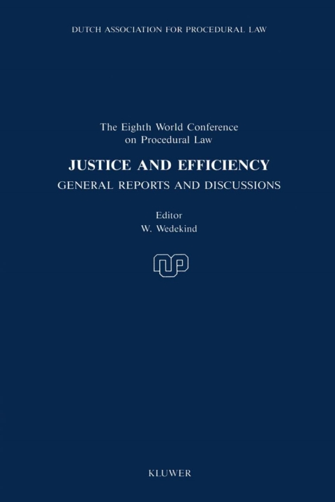 Cover image for book Justice and Efficiency