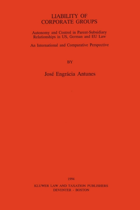 Cover image for book Liability of Corporate Groups