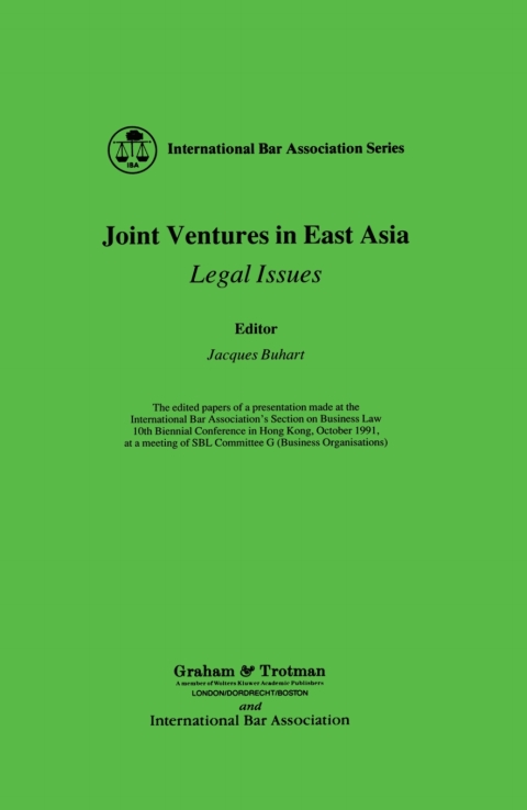 Cover image for book Joint Ventures in East Asia