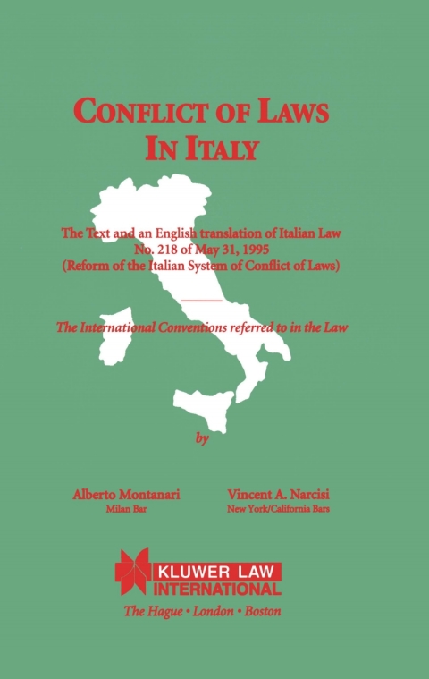 Cover image for book Conflict of Laws in Italy