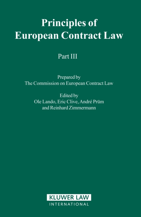 Principles of European Contract Law - Part III 