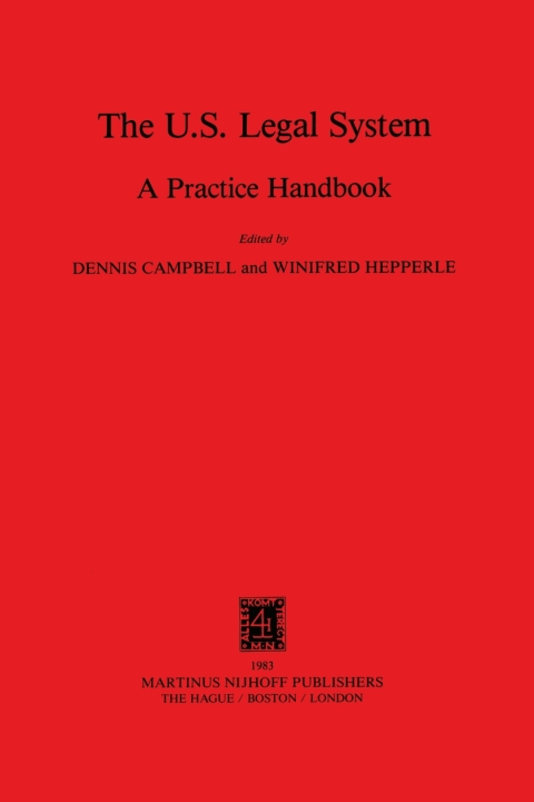 Cover image for book The Us Legal System
