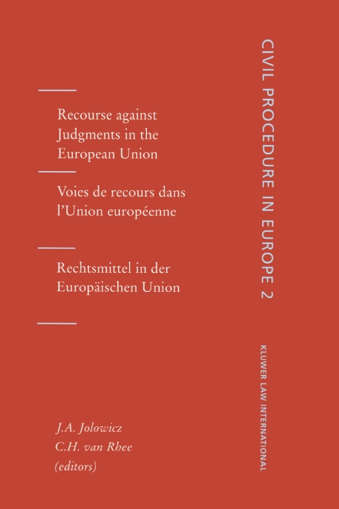 Cover image for book Recourse against Judgments in the European Union