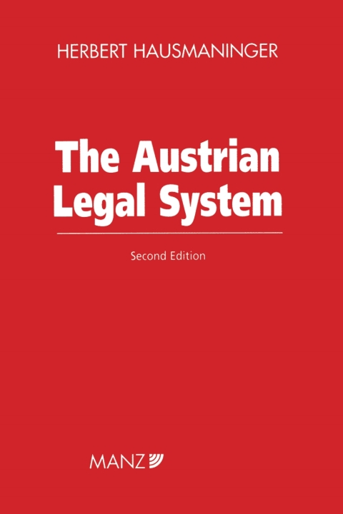 Cover image for book The Austrian Legal System