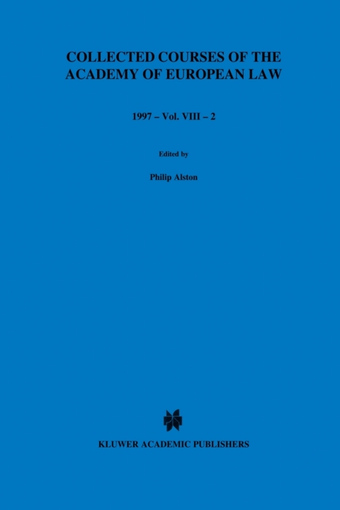 Cover image for book Collected Courses of the Academy of European Law 1997 vol. VIII - 2