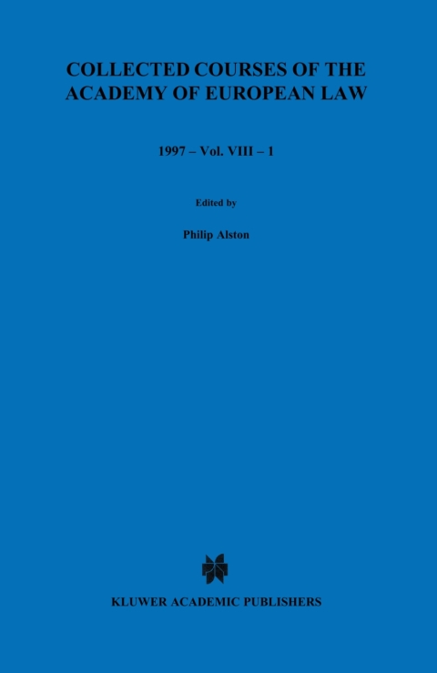 Cover image for book Collected Courses of the Academy of European Law 1997 vol. VIII - 1