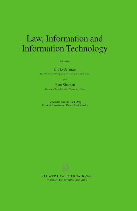 Cover image for book Law, Information and Information Technology