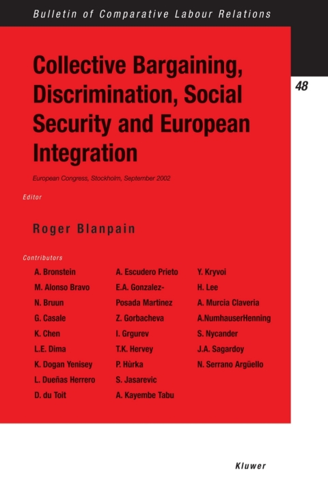 Cover image for book Collective Bargaining, Discrimination, Social Security and European Integration