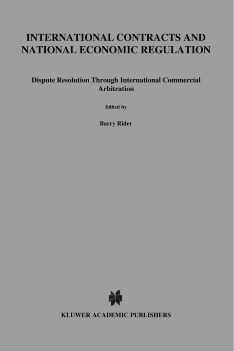 Cover image for book International Contracts and National Economic Regulation