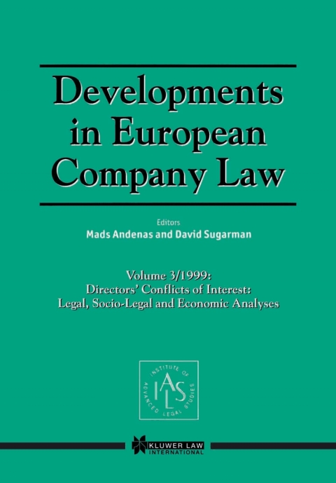 Cover image for book Developments in European Company Law