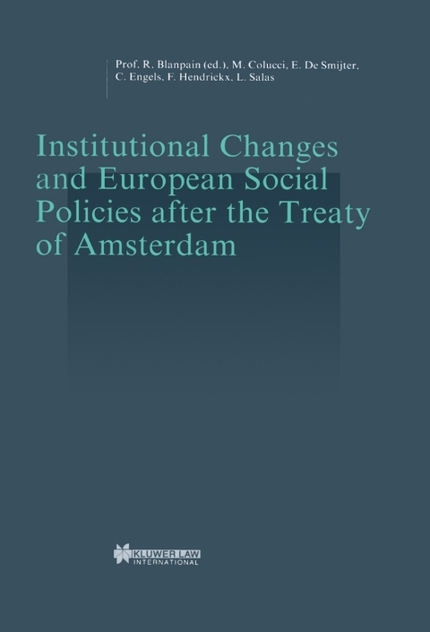 Cover image for book Institutional Changes and European Social Policies after the Treaty of Amsterdam