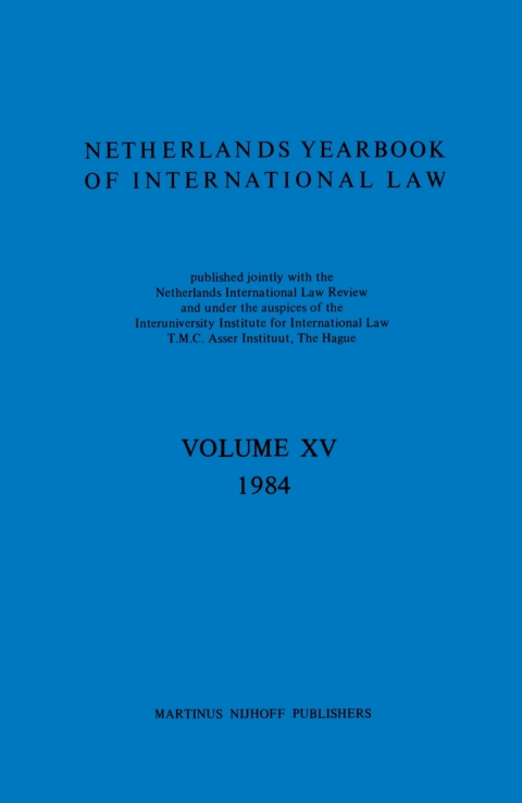 Cover image for book Netherlands Yearbook of International Law 1984