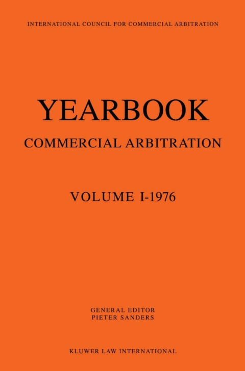 Cover image for book Yearbook  Commercial Arbitration Volume I -1976