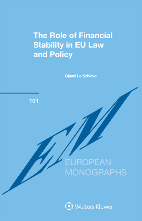 Cover image for book The Role of Financial Stability in EU Law and Policy