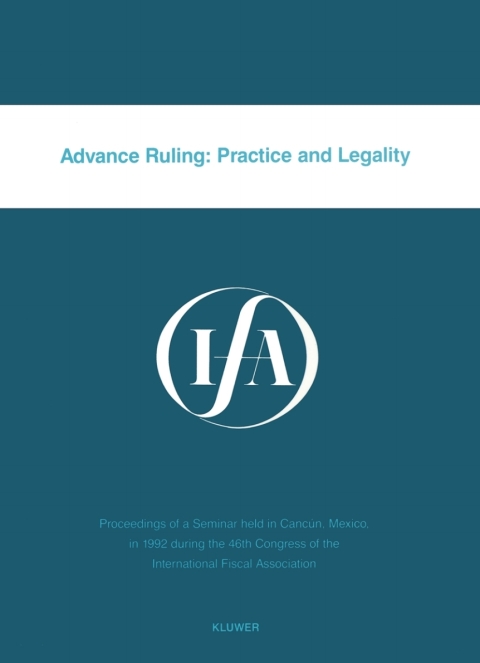 Cover image for book Advance Ruling: Practice and Legality