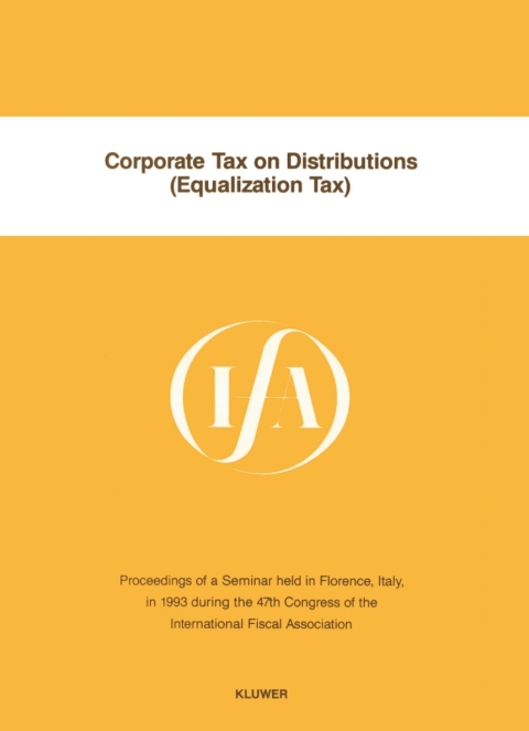 Cover image for book Corporate Tax on Distributions (Equalization Tax)