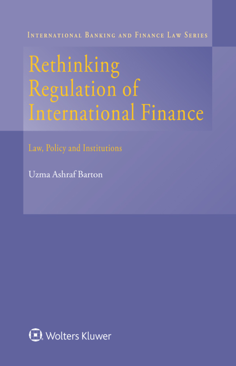 Cover image for book Rethinking Regulation of International Finance