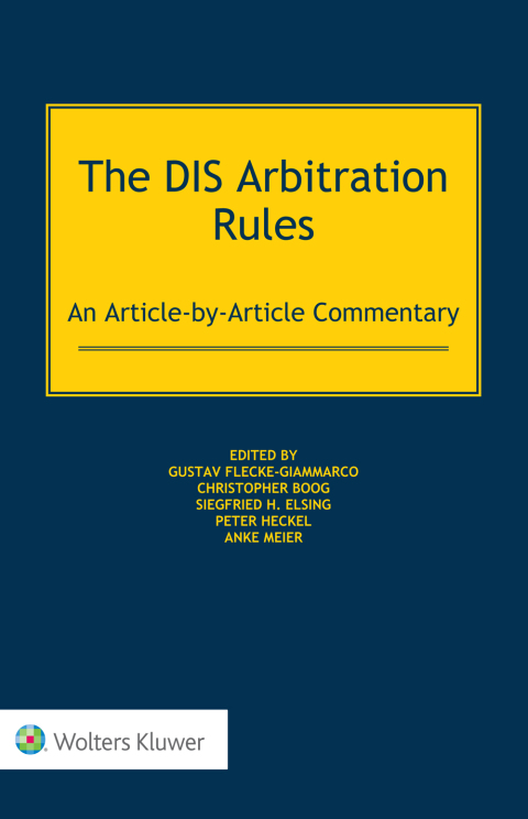 Cover image for book The DIS Arbitration Rules