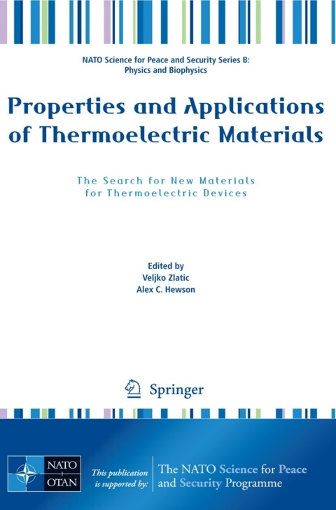 Cover image for book Properties and Applications of Thermoelectric Materials