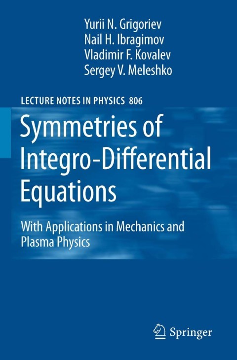 Cover image for book Symmetries of Integro-Differential Equations