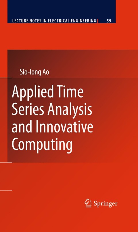 Cover image for book Applied Time Series Analysis and Innovative Computing