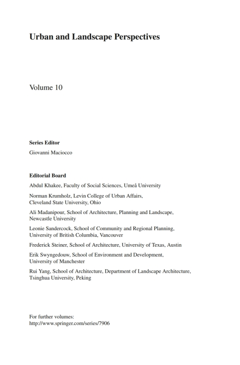 Spatial Planning and Urban Development 
