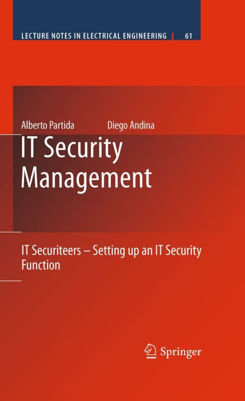 Cover image for book IT Security Management