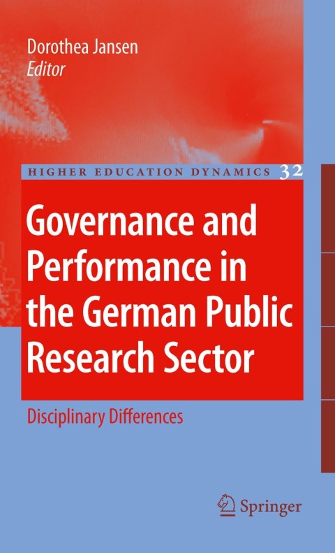 Cover image for book Governance and Performance in the German Public Research Sector