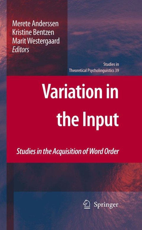 Cover image for book Variation in the Input