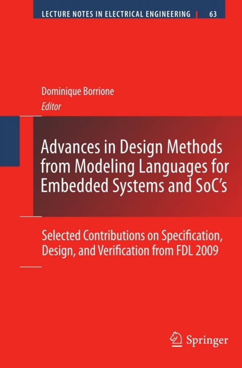 Cover image for book Advances in Design Methods from Modeling Languages for Embedded Systems and SoC’s