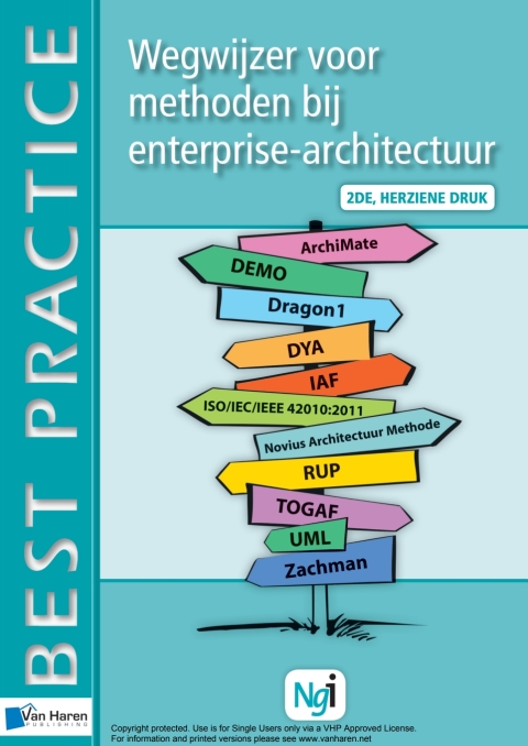 Cover image for book Wegwijzer voor methoden bij enterprise-architectuur - 2de herziene druk