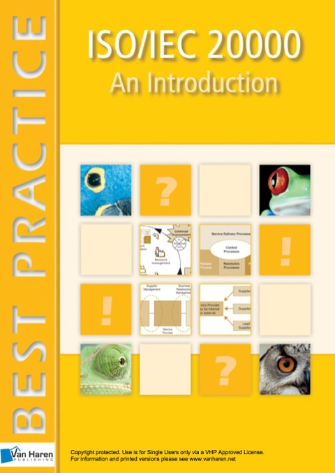 Cover image for book ISO/IEC 20000 An Introduction